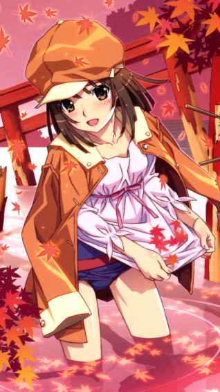 Monogatari Nadeko Sengoku Lenovo K900 Wallpaper Kawaii