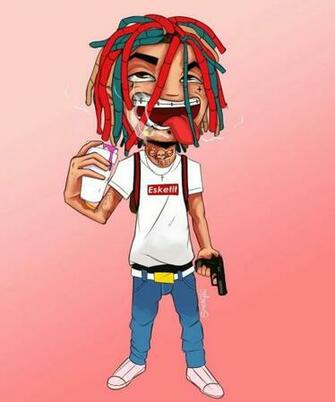 Nick On Lifestyle In Lil Pump Supreme Wallpaper