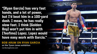 Espn Ringside On Bob Arum Believes Ryan Garcia S Feet