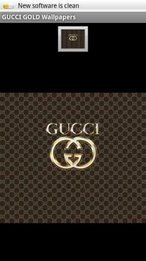 Bigger Gucci Gold Wallpaper Clock For Android Screenshot