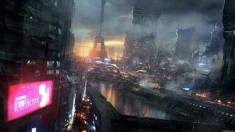Futuristic City Wallpaper HD Desktop Image