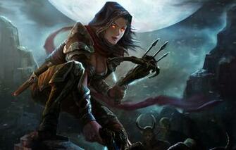 Wallpaper Moon Blizzard Art Diablo Valla Demon