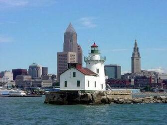 Cleveland Skyline In Background