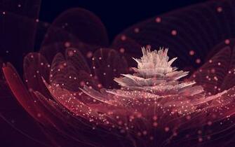 Wallpaper Abstract Flower Petals Dots Glitter