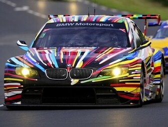 Bmw M3 Gt2 Art Car By Jeff Koons Wallpaper