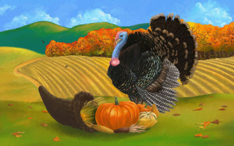 Turkey Happy Thanksgiving Wallpaper