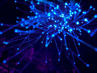 Coherent Optical Fiber Lights Wallpaper