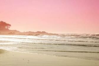 HD Wallpaper Pink Sunset Over Carmel Beach In Ca