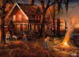Autumn Evening Wallpaper
