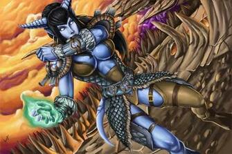 Of Warcraft Wow Magic Warrior Horns Games Girls Fantasy Wallpaper