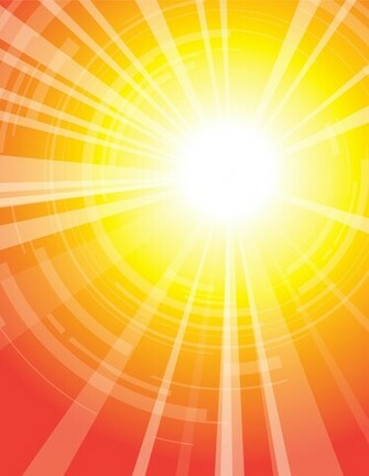 Dazzle Sunshine Background Vector