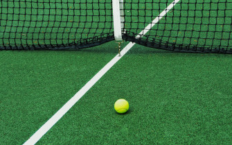 Wallpaper Tennis Court Net Ball Sport 4k Ultra