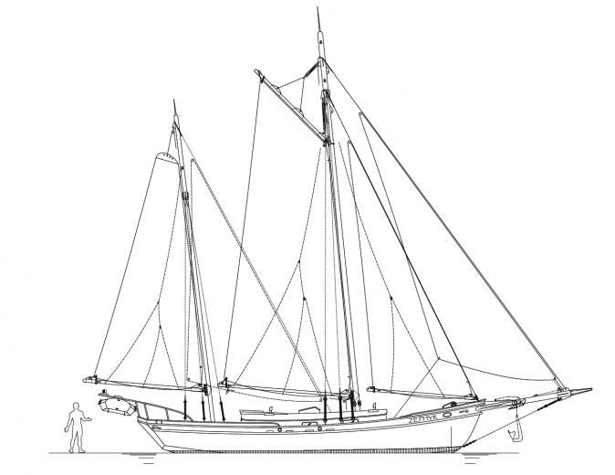 Ketch Zephyr Kasten Marine Design