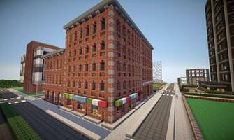 New York Brick Buildings On World Of Keralis Minecraft Map With