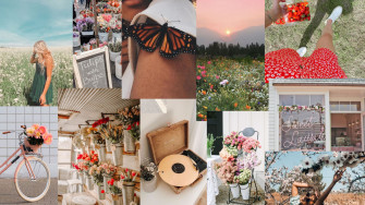 Spring Aesthetic Collage Wallpaper Desktop