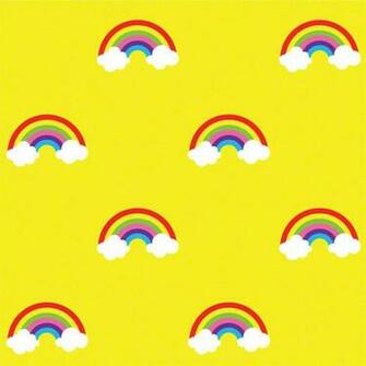 Rainbow Yellow Removable Wallpaper Half Kit By Wallcandy