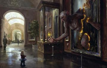 Wallpaper Sword Fantasy Flower Weapon People Painting Child