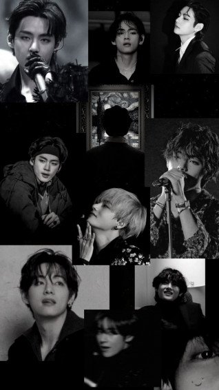 Taehyung V Aesthetic Dark Wallpaper