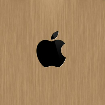 Newest iPad Wallpaper Apple Logo Wood