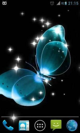 Bigger Magic Sparkle Neon Butterfly For Android Screenshot