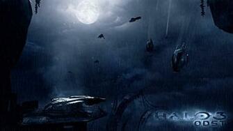 Games Landscapes Rain Halo Odst Spirit Digital Art Concept