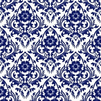 Blue Floral Background Vector Graphic