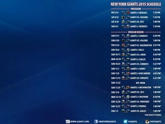 Ny Giants Schedule Printable Calendar Template