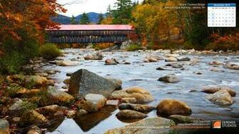 November Wallpaper Albany Covered Bridge Deremer Studios