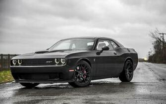 Dodge Challenger Black Hellcat Wallpaper Image