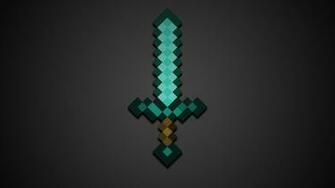 Minecraft Diamond Sword HD Wallpaper Of