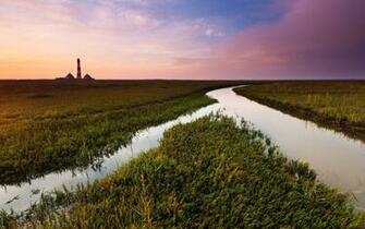 Wallpaper Field Channel Water Irrigation