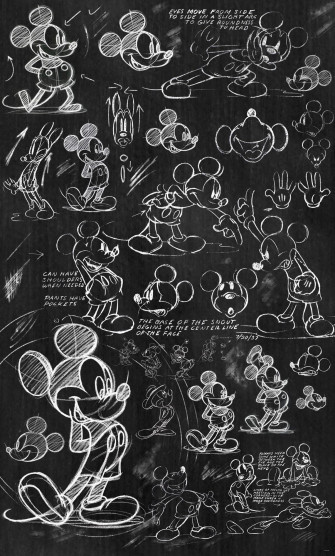 Mickey Mouse Black And White Wallpaper