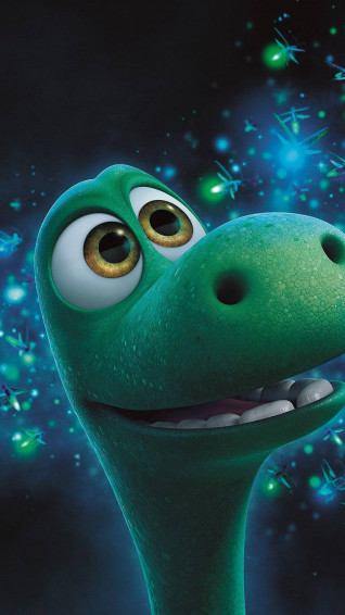 Cartoon Dinosaur Adding Excitement To Phone Calls Wallpaper