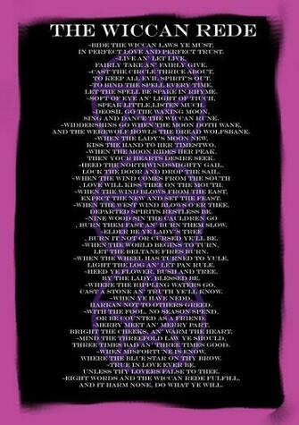 Wiccan Rede Cachedget Wallpaper Purple Background