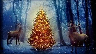 Photo Deer Christmas Nature Winter Snowflakes