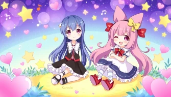 Kuromi And Melody Wallpaper