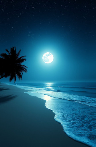 Beach Moon Wallpaper