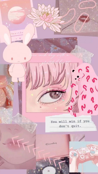 Pink Anime Aesthetic Wallpaper