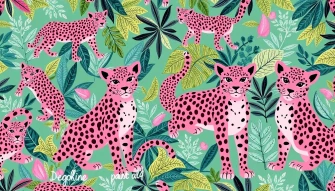 Pink Leopard Wallpaper