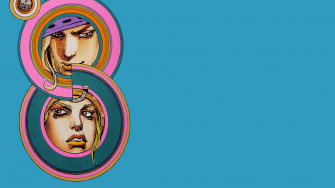 Johnny Joestar And Gyro Zeppeli Duel In An Epic Showdown Wallpaper