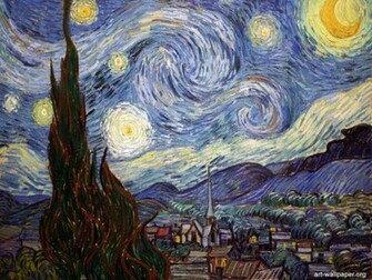 Starry Night Wallpaper Vincent Van Gogh The