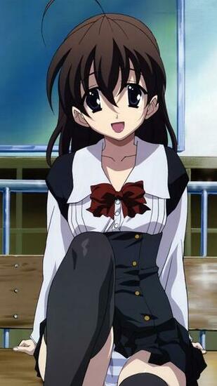 School Days Sekai Saionji Samsung Galaxy S4 Wallpaper