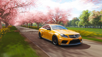 Mercedes Benz C63 Amg Coupe Forza Horizon 4k HD Games Wallpaper Image