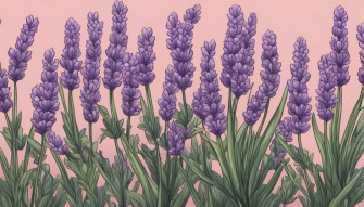 Lavender Flowers Wallpaper Illustrations H