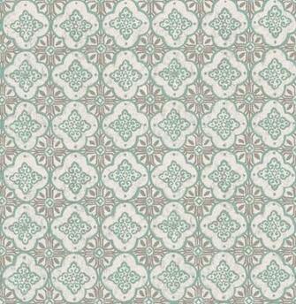 Moroccan Tile Mosaic Teal Grey Geometric Wallpaper