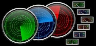Time With Radar Clock Live Wallpaper Shows Second Minute