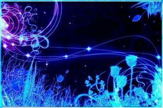Crystal Flower Blue Wallpaper