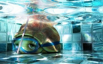 Cute Little Turtle Underwater Wallpaper