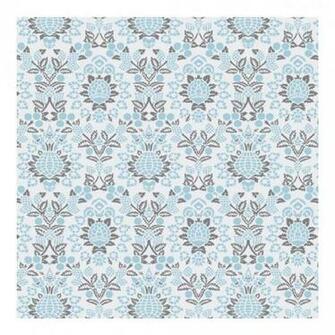 12th Scale Dolls House Miniature Blue Grey Wallpaper Covering