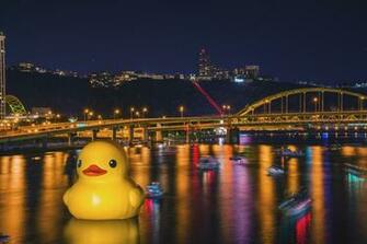 Giant Rubber Duck And Pittsburgh Pirates Playoff Baseball